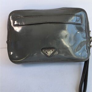 Prada Gray Men’s Wristlet